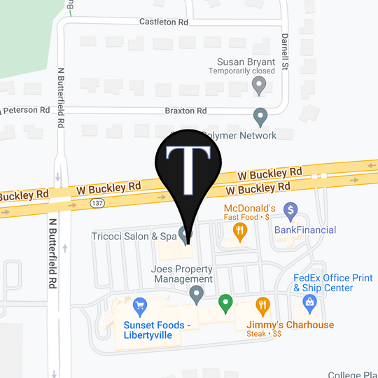 Map of Tricoci Libertyville