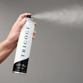 Load image into Gallery viewer, Tricoci Ultimate Hold hairspray in black aerosol can with white logo, front view product image
