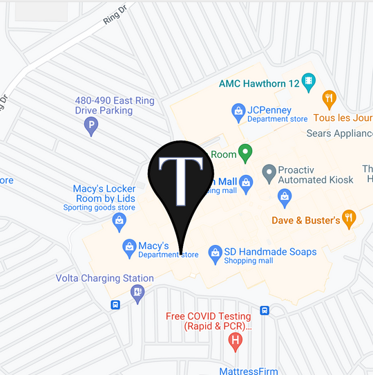 Map of Tricoci Hawthorn Center, Vernon Hills